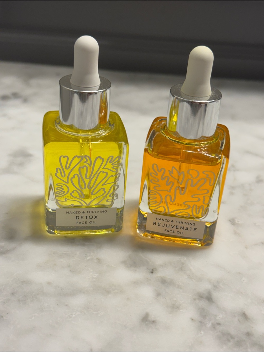Naked & Thriving Face Oil Duo - Full size Detox and Rejuvenate Face Oils